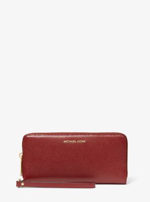 Leather Continental Wristlet