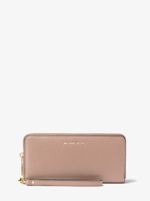 Leather Continental Wristlet