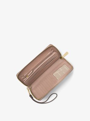 Leather Continental Wristlet