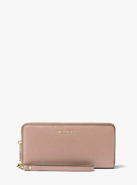 Leather Continental Wristlet