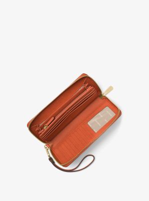 Leather Continental Wristlet