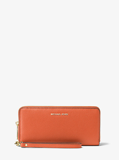 Leather Continental Wristlet