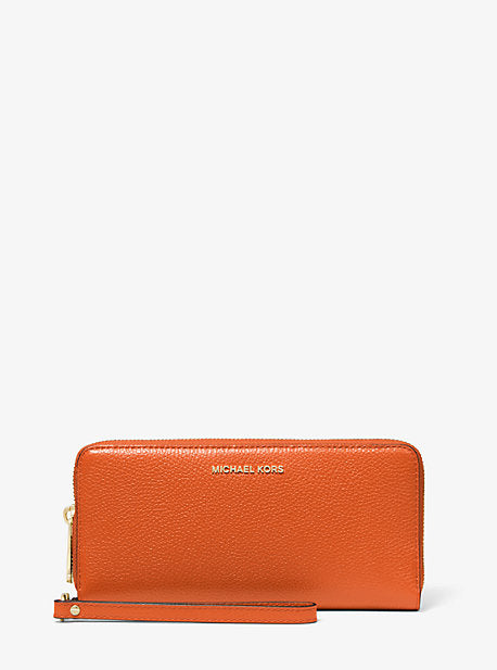 Leather Continental Wristlet