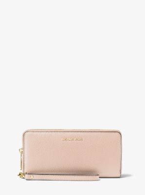 Leather Continental Wristlet