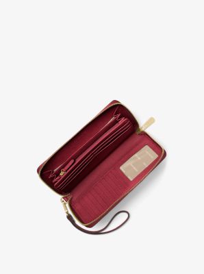 Leather Continental Wristlet