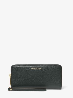 Leather Continental Wristlet