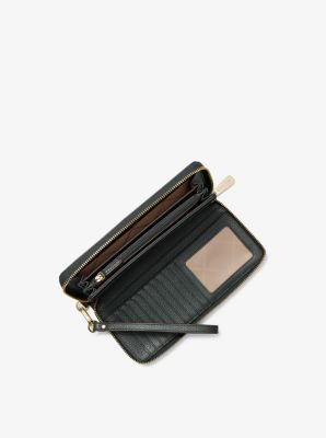 Leather Continental Wristlet