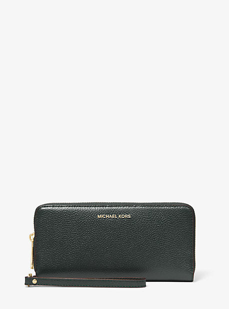 Leather Continental Wristlet