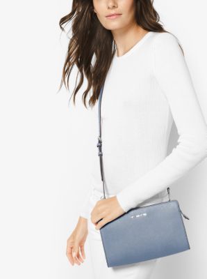 Jet Set Large Saffiano Leather Convertible Crossbody Bag