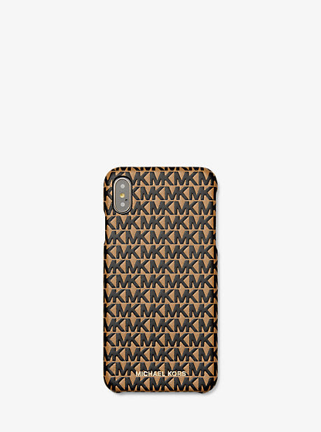 Logo Leather Phone Cover for iPhone XS Max