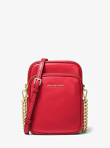 Jet Set Medium Pebbled Leather Crossbody Bag