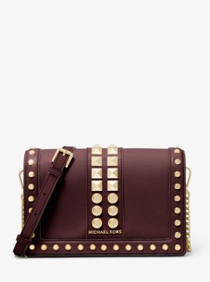 Michael hotsell Kors Safiano Studded Large Satch