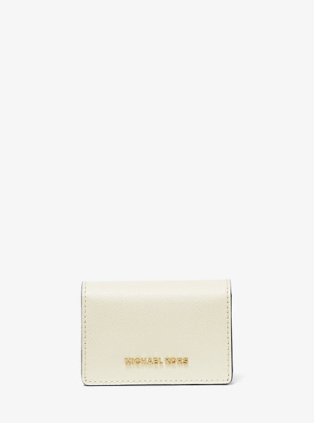 Small Two-Tone Crossgrain Leather Wallet