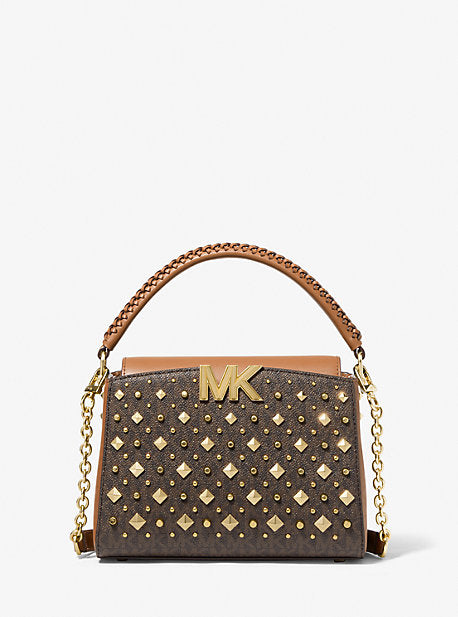 Michael Kors Bags | Michael Kors Large EW Zip Chain Crossbody Bag Red/Gold | Color: Brown/Red | Size: Large | Vans_Shop's Closet