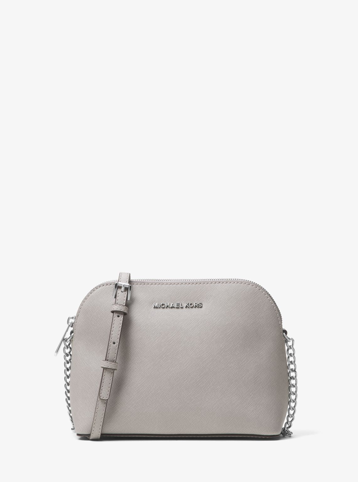 Cindy large saffiano on sale leather crossbody grey