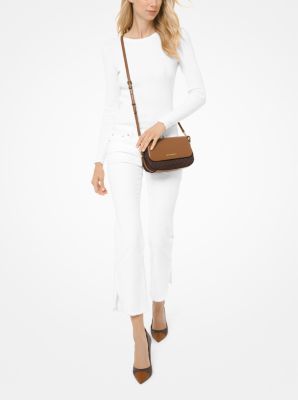 Bedford Legacy Large Logo and Pebbled Leather Crossbody Bag