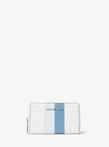 Small Logo Stripe Wallet