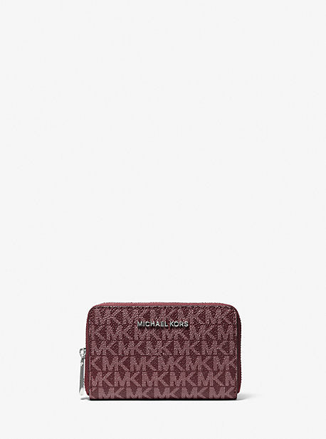 Michael kors small cheap logo and leather wallet