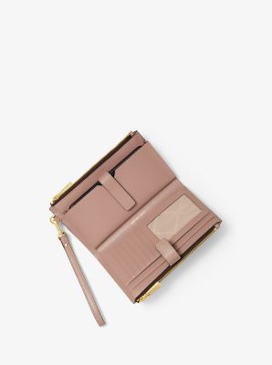 Adele Two-Tone Logo and Leather Smartphone Wallet