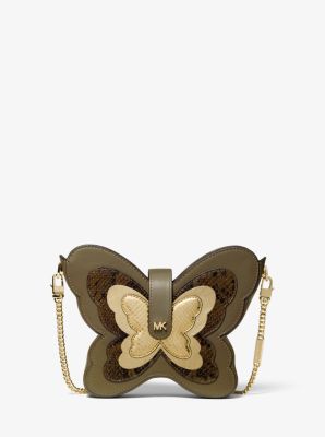 Butterfly Leather Crossbody Bag