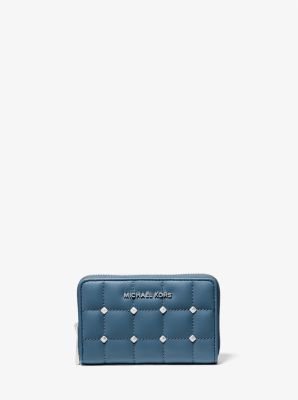 Small Studded Quilted Wallet