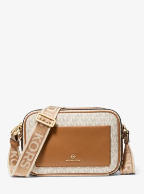 Maeve Large Logo and Faux Leather Crossbody Bag