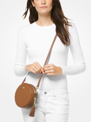 Pebbled Leather Canteen Crossbody