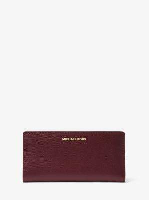 Michael kors large saffiano leather slim on sale wallet