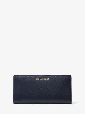 Michael kors large saffiano leather slim wallet hotsell