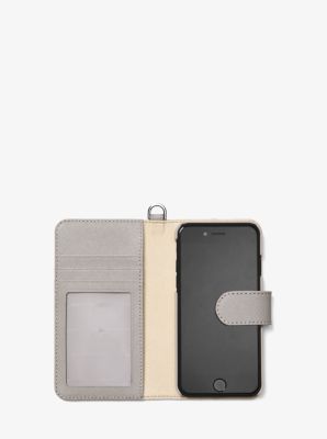 Saffiano Leather Folio Case for iPhone 7/8