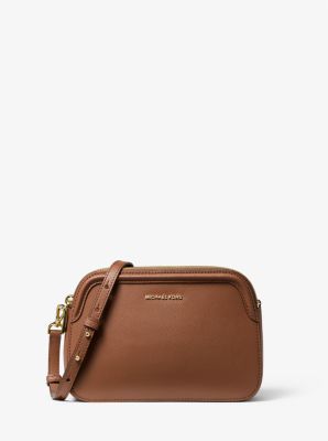 Michael kors houston large hot sale crossgrain leather crossbody bag