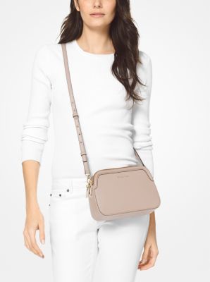 Houston Large Crossgrain Leather Crossbody Bag