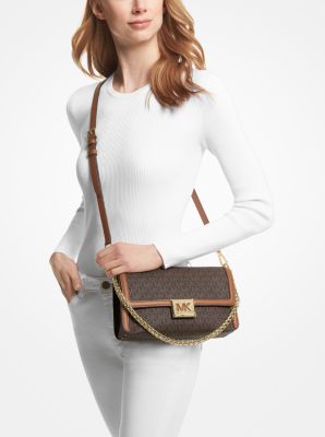 Sonia Medium Logo and Faux Leather Convertible Shoulder Bag