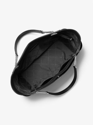 Michael Kors Jet Set Large Logo Shoulder Bag - Vanilla