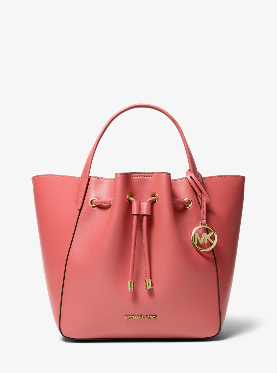 Michael kors pink bucket on sale bag