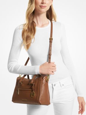 Michael michael kors carine leather medium satchel sale