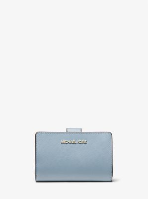 Michael kors baby blue wallet deals