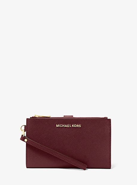 Michael Kors jet sold set travel double zipper wallet wristlet