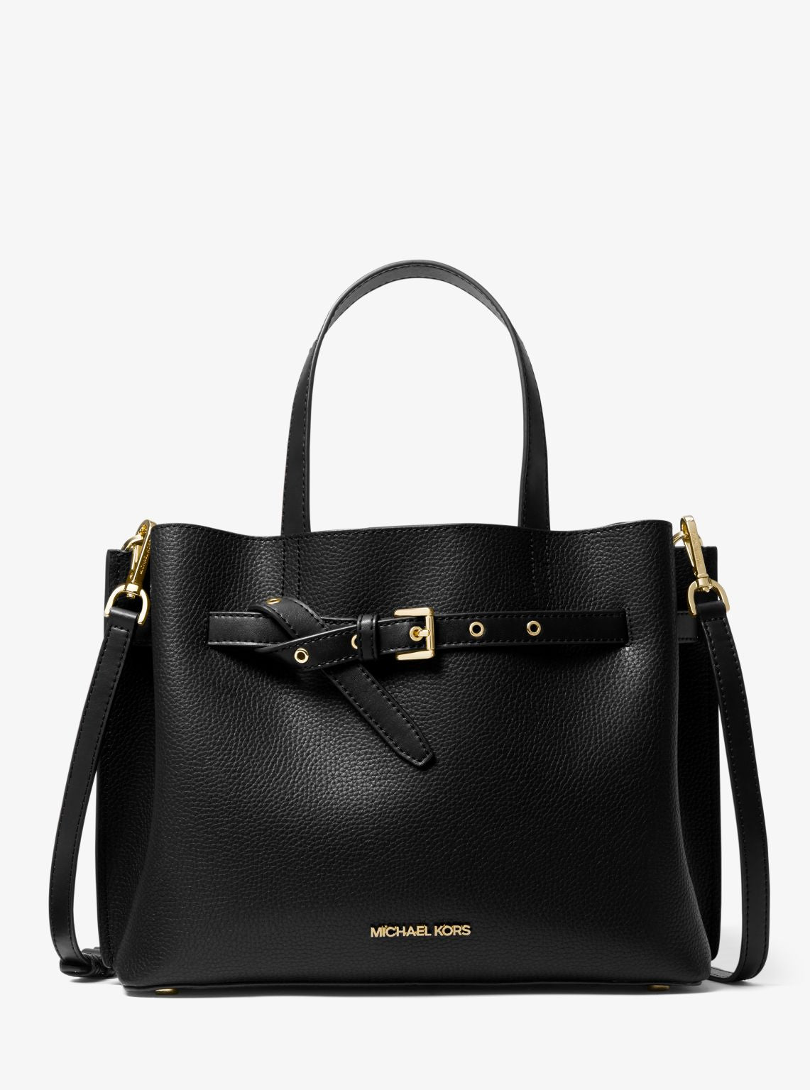 Emilia Large Pebbled Leather Satchel