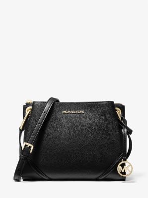 Nicole Large Pebbled Leather Crossbody Bag