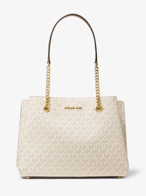 Michael orders Kors Vanilla Teagan Large Logo Shoulder Bag