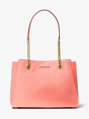 Teagan Large Pebbled Leather Shoulder Bag