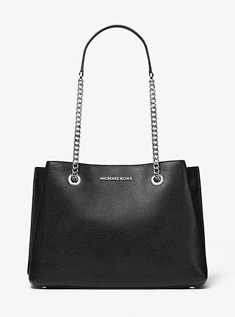 Teagan Large Pebbled Leather Shoulder Bag