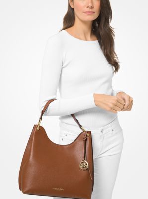 Joan Large Pebbled Leather Shoulder Bag