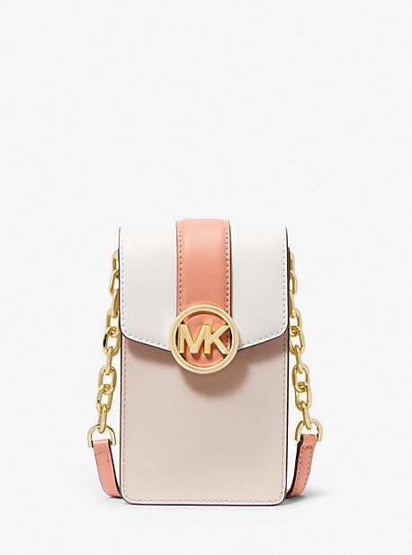 Michael kors leather crossbody phone wallet hot sale