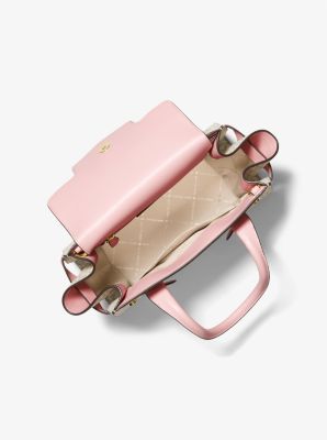 ☂️🍄Michael Kors☄️Extra-Small]☄️Carmen Saffiano Leather Belted Satchel Soft  Pink