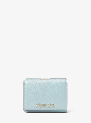 Michael Kors Jet Set Travel Medium Pebbled buy Leather Trifold Wallet