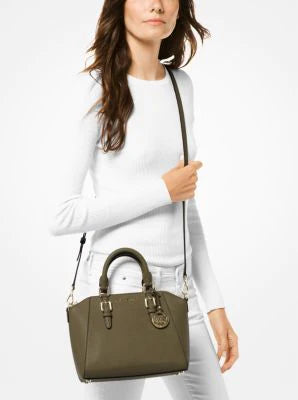 Ciara Medium Saffiano Leather Satchel Michael Kors Pre Loved