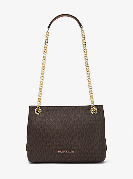 Jet Set Medium Logo Chain Shoulder Bag