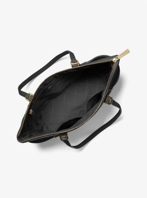 Michael Kors Charlotte Large Saffiano Leather Top-Zip Tote Bag in Black by  @springflingmnlph 